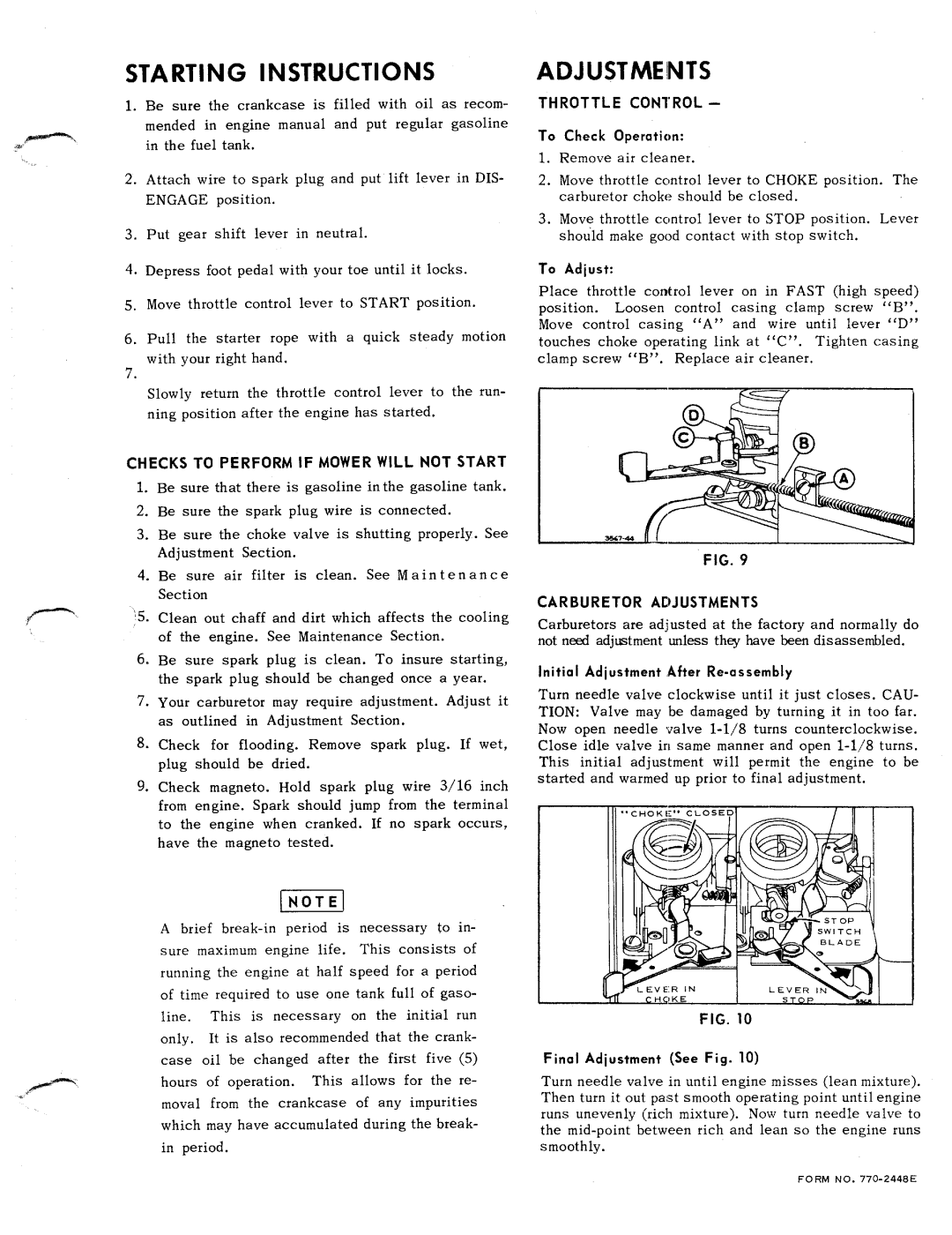 MTD 130-410 manual 