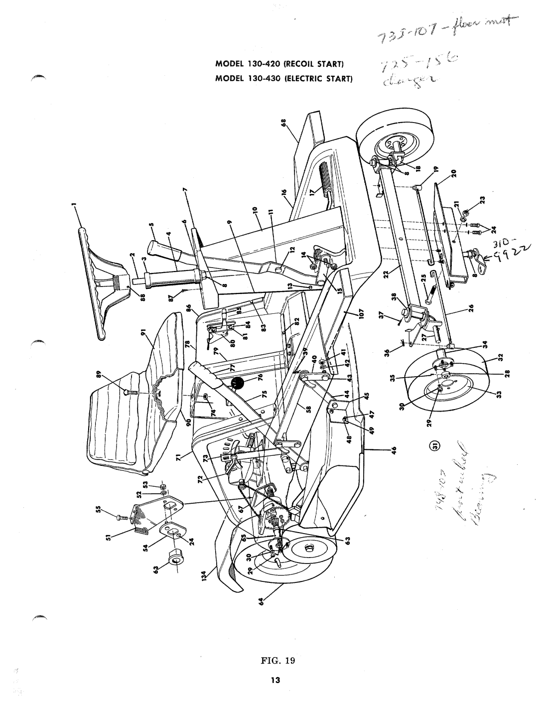 MTD 130-420, 130-430 manual 