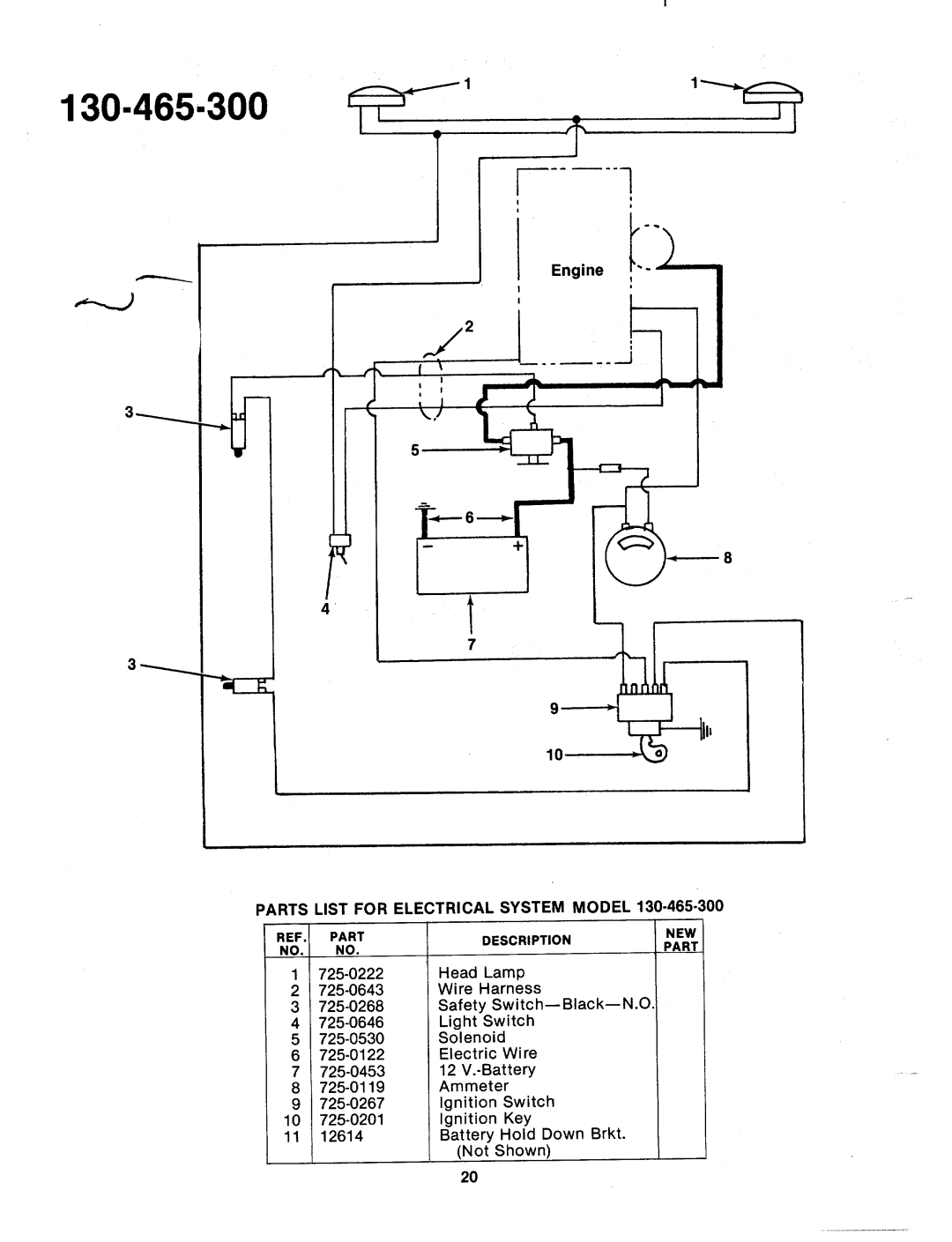 MTD 130-465A, 130-465-300, 130-466-300, 130-466A manual 