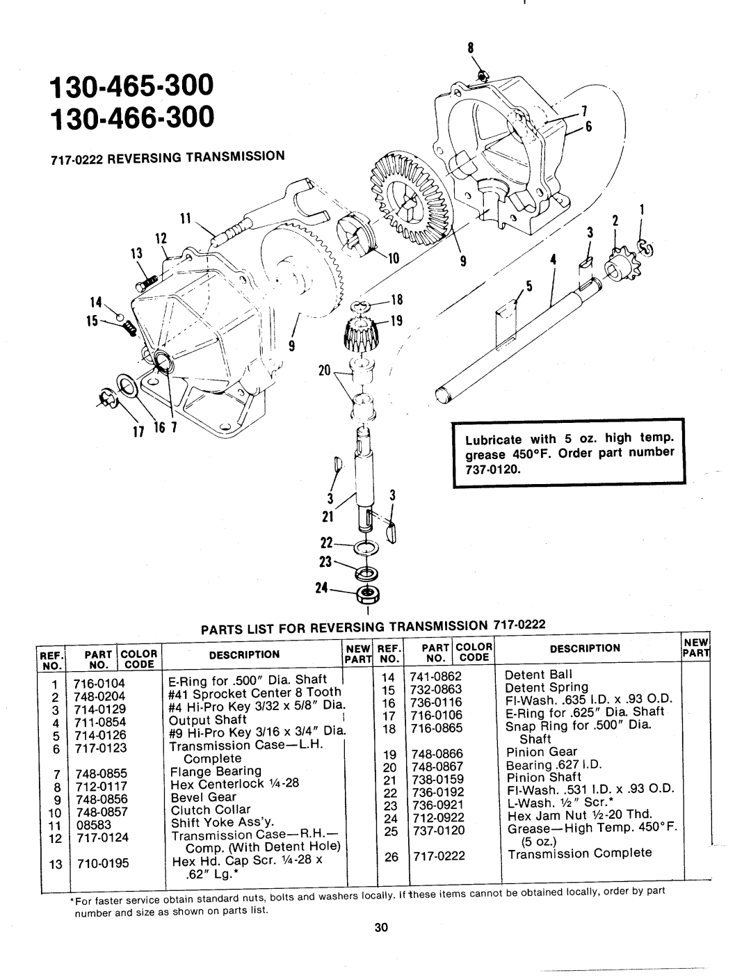 MTD 130-466-300, 130-465A, 130-465-300, 130-466A manual 