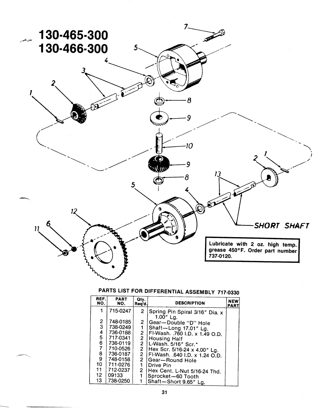 MTD 130-466A, 130-465A, 130-465-300, 130-466-300 manual 