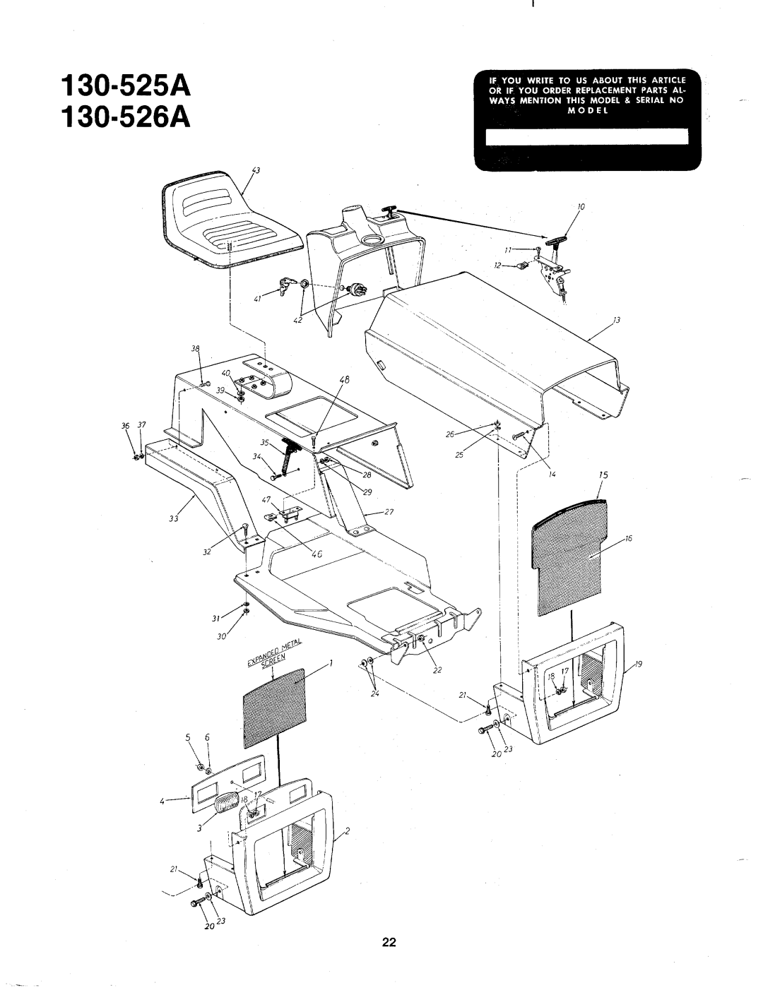 MTD 130-525A, 130-526A manual 