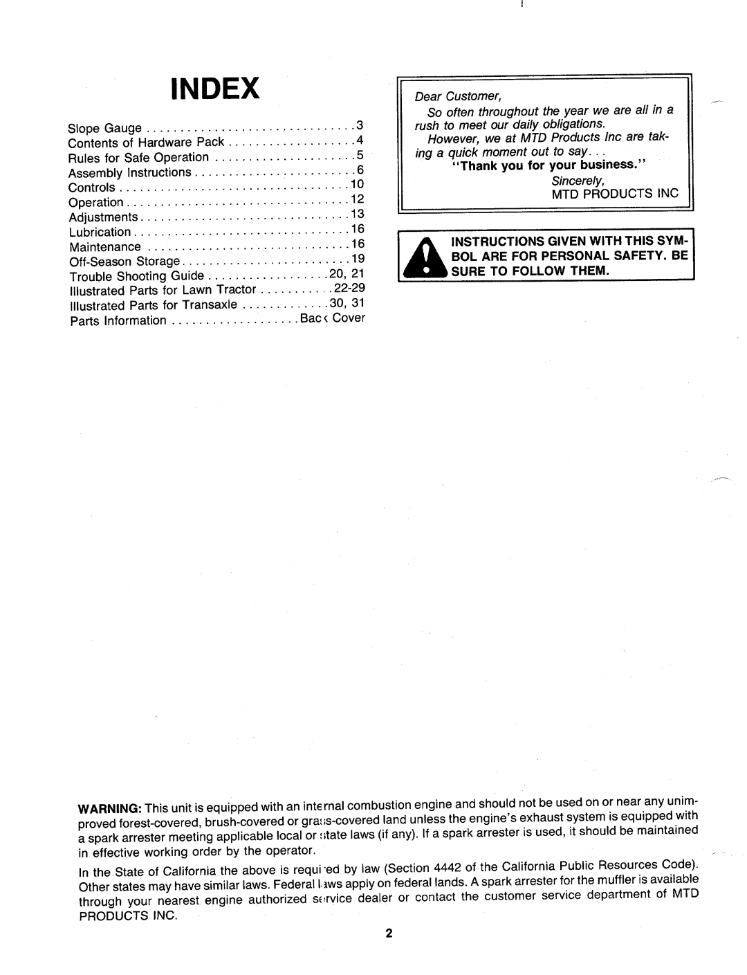 MTD 130-689-000, 130-660-000 manual 