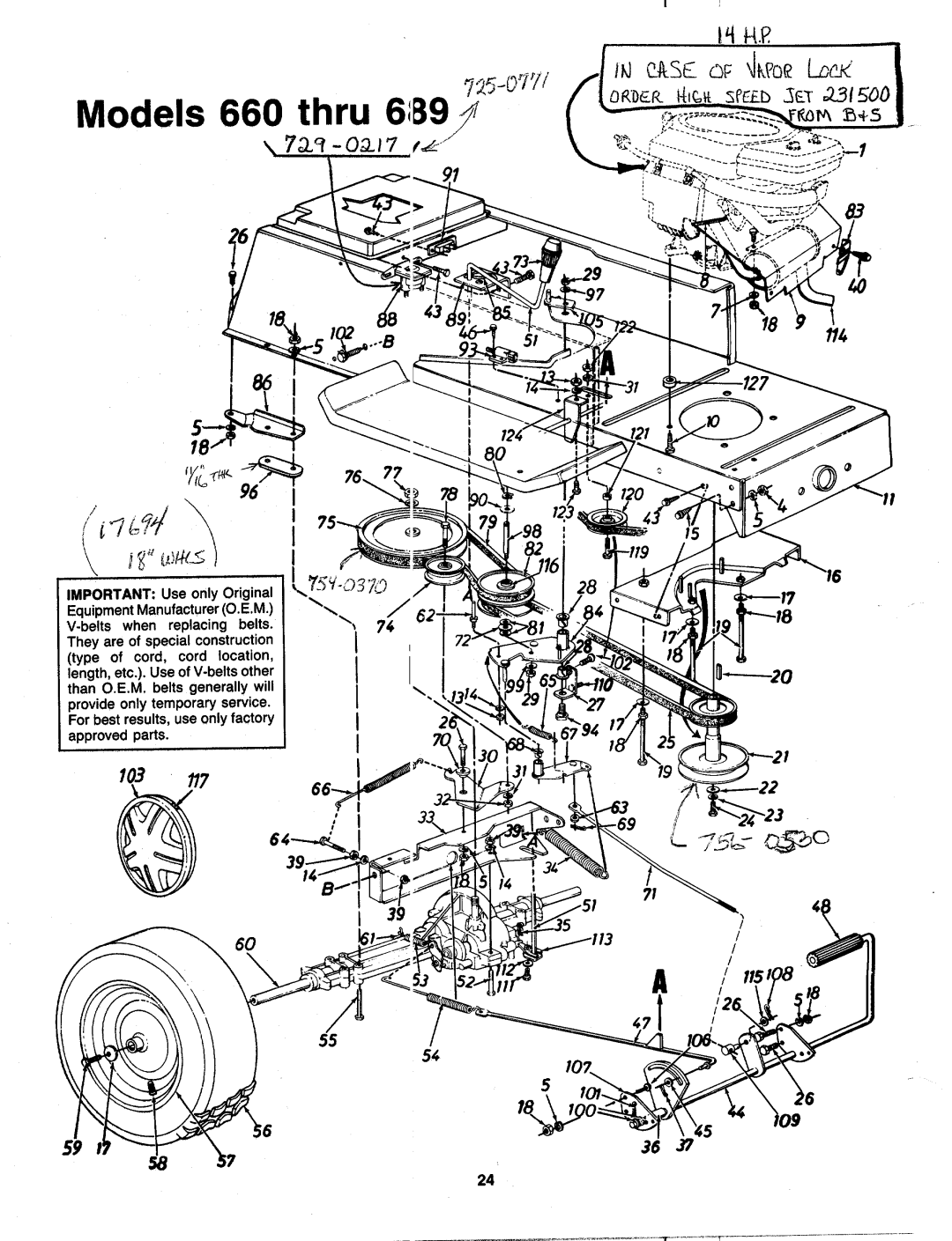 MTD 130-689-000, 130-660-000 manual 