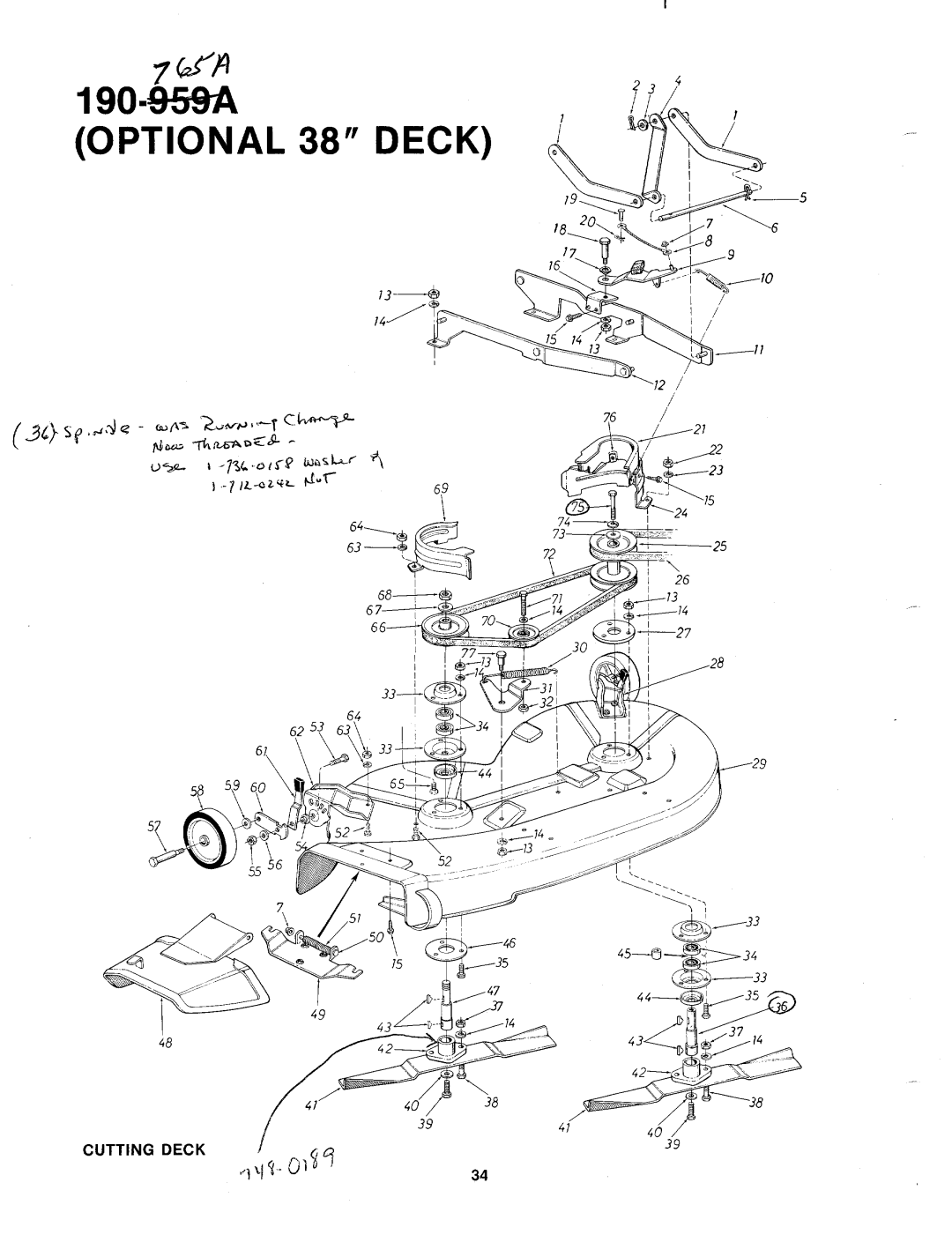 MTD 130-760A manual 