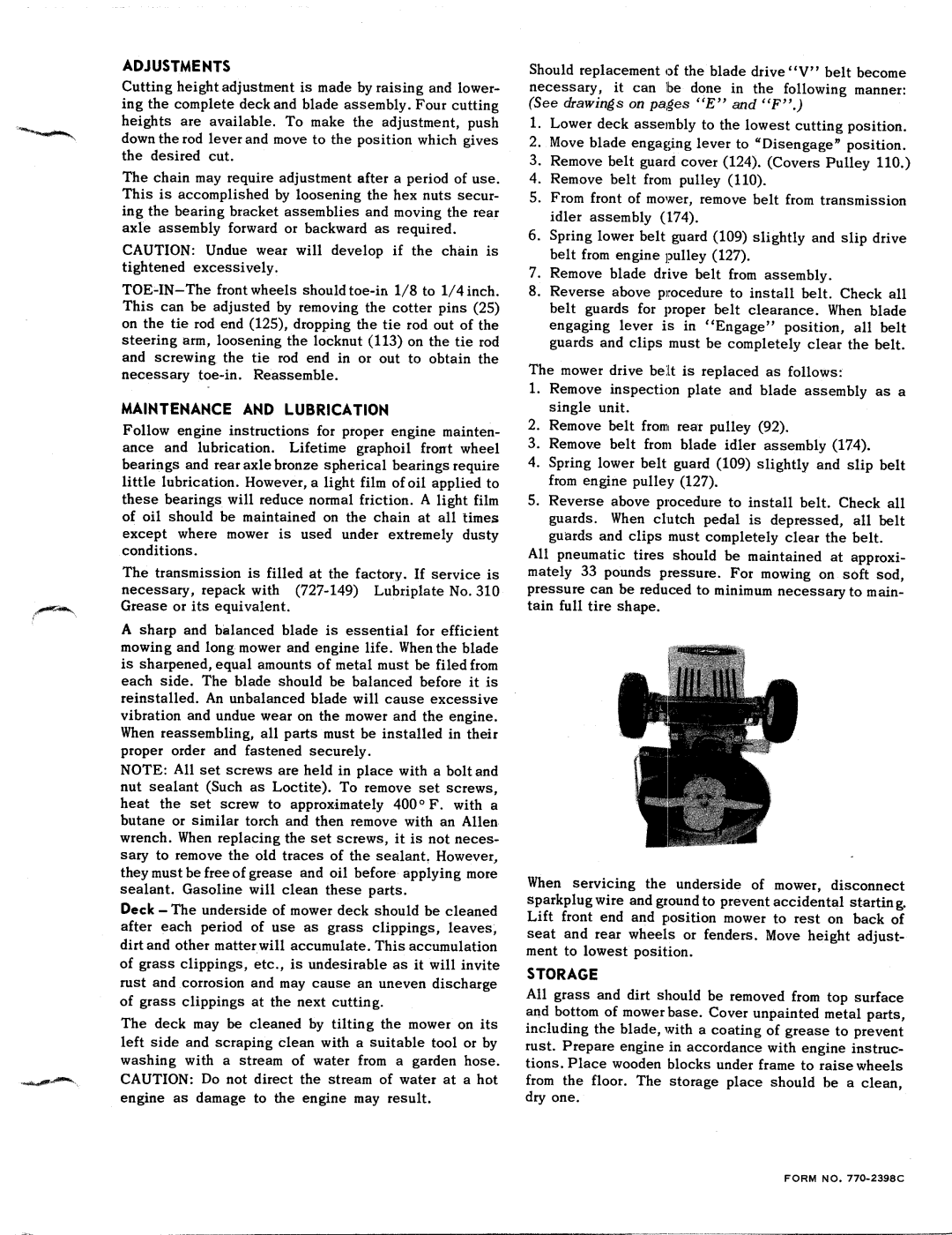 MTD 131-390 manual 