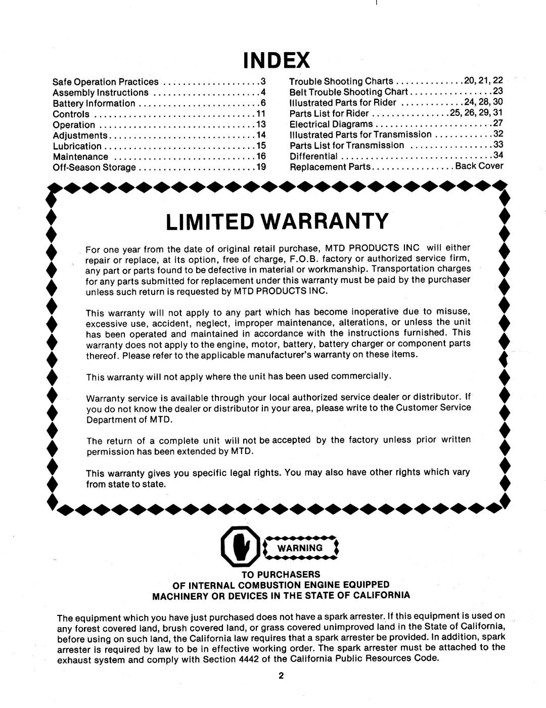 MTD 131-395A, 131-390A manual 