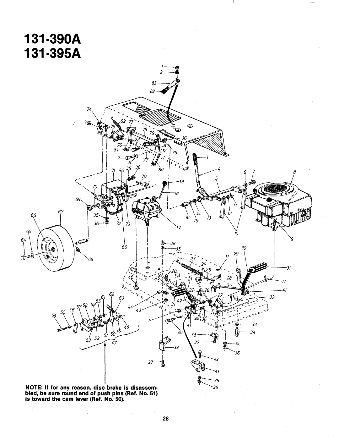 MTD 131-395A, 131-390A manual 