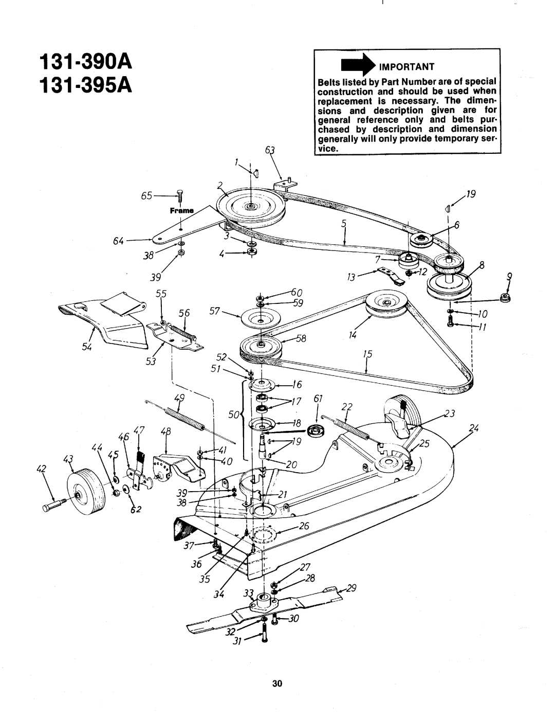 MTD 131-395A, 131-390A manual 