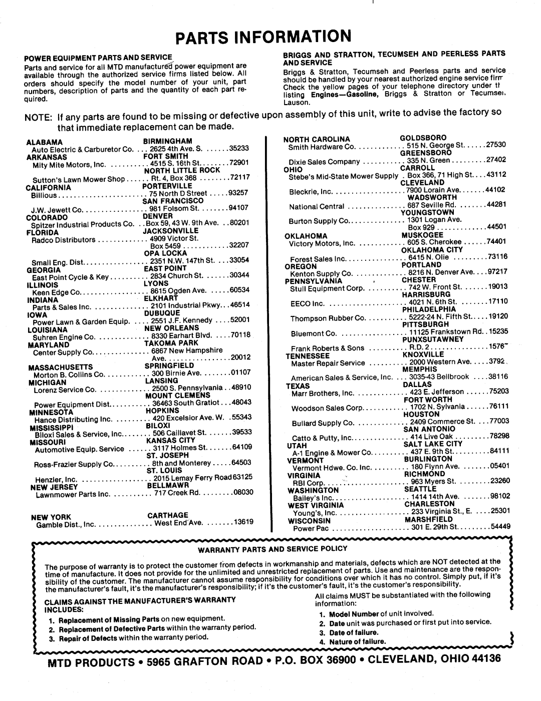 MTD 131-395A, 131-390A manual 