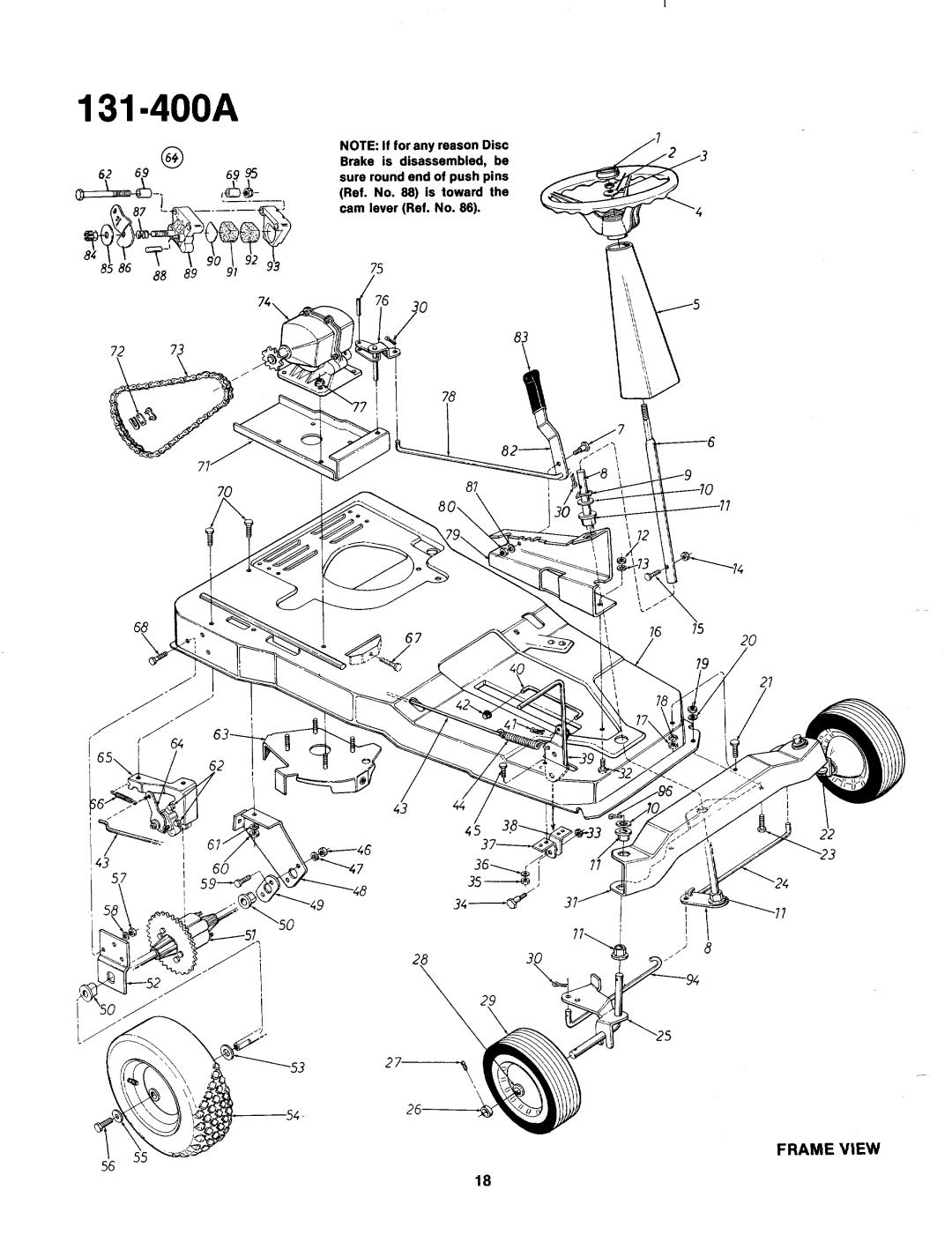 MTD 131-400A, 131-400-300 manual 