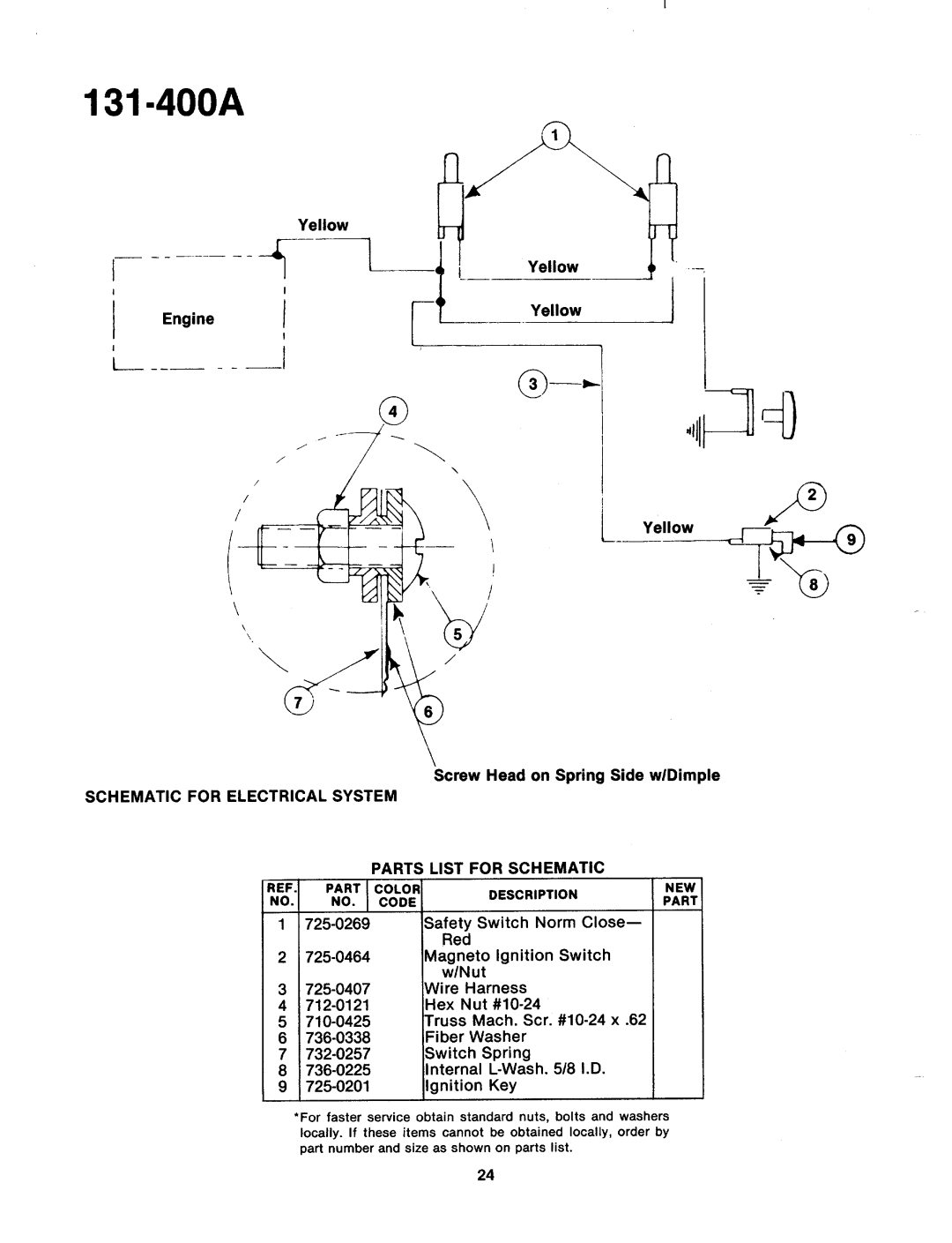 MTD 131-400A, 131-400-300 manual 