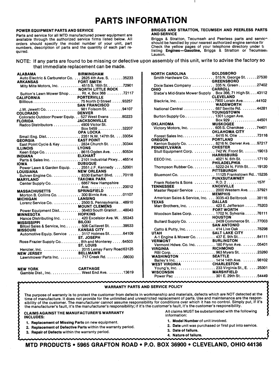 MTD 131-400-300, 131-400A manual 