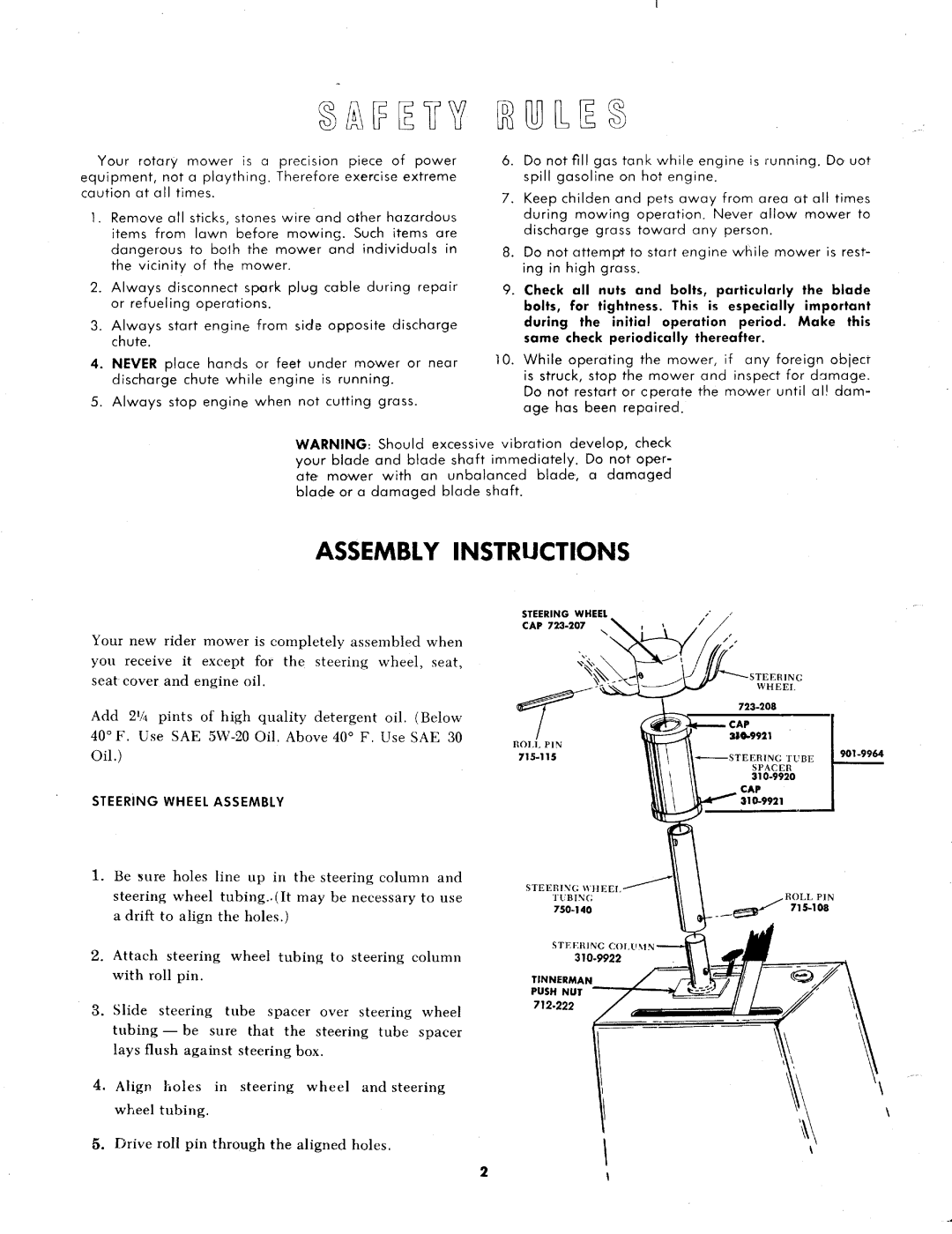 MTD 131-435, 131-425 manual 