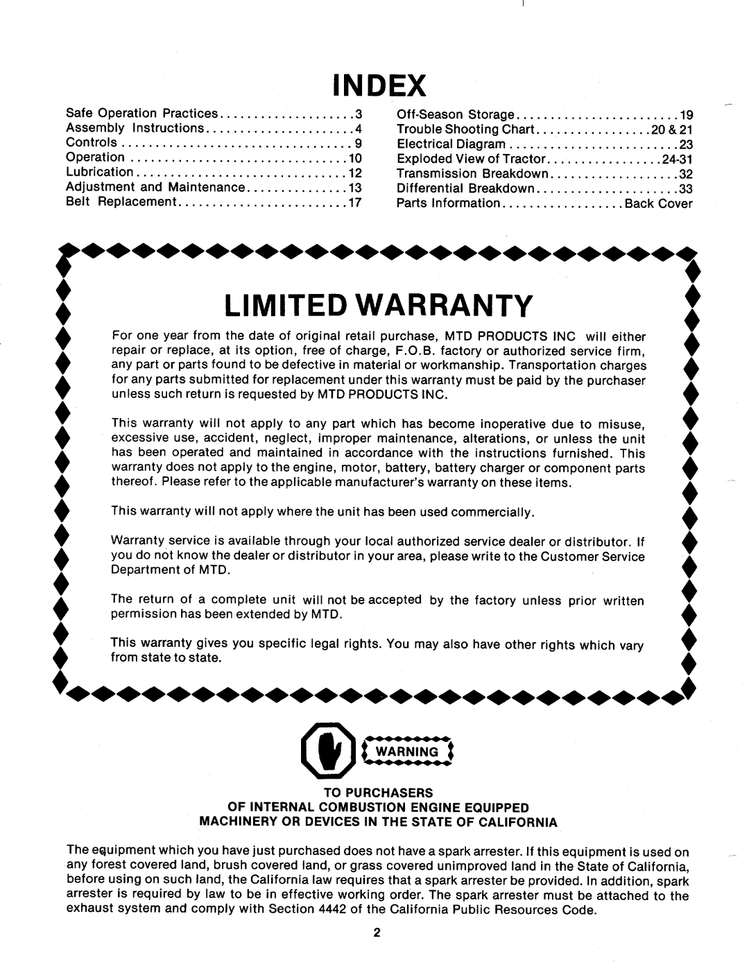 MTD 131-466A, 131-465A, 131-466-300, 131-465-300 manual 