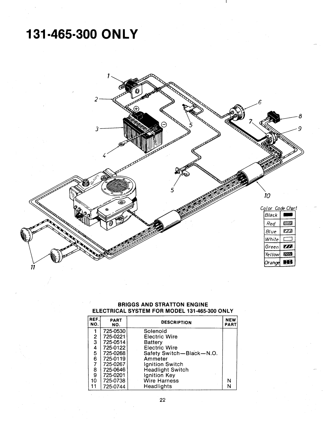 MTD 131-466A, 131-465A, 131-466-300, 131-465-300 manual 