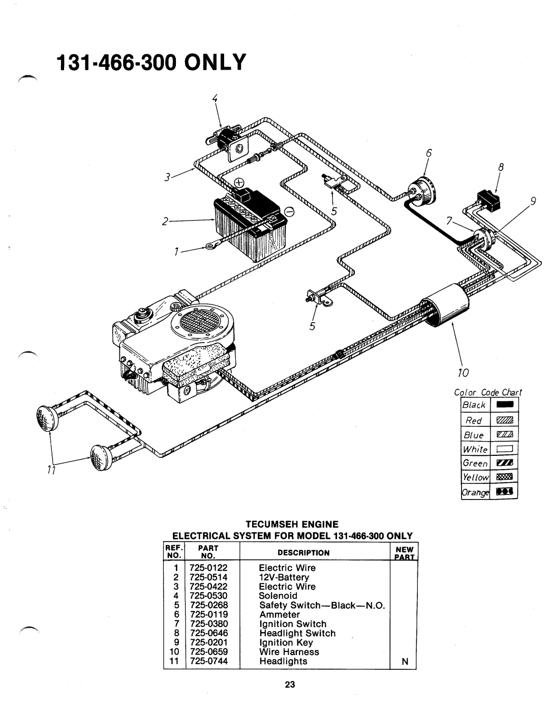 MTD 131-465-300, 131-465A, 131-466-300, 131-466A manual 