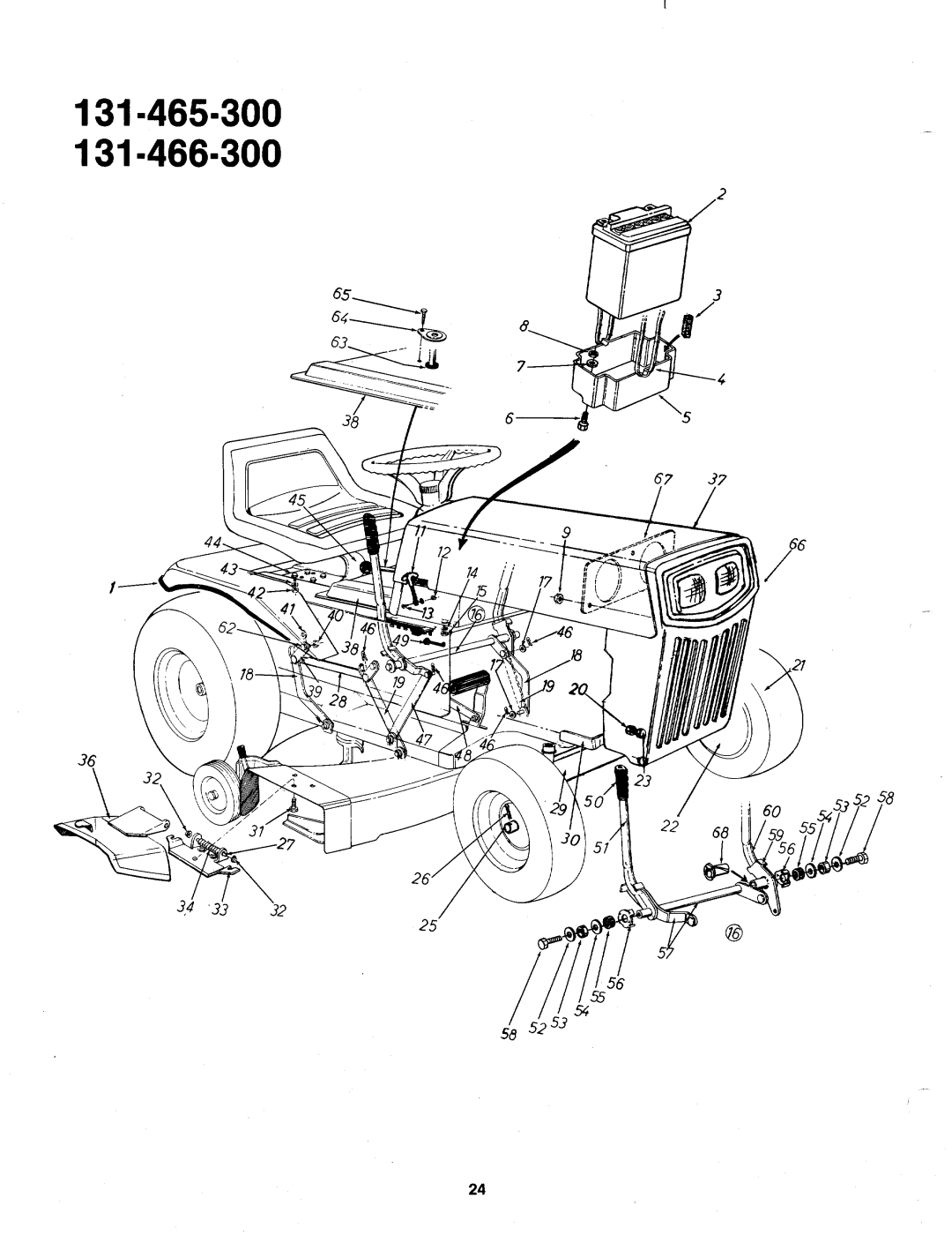 MTD 131-465A, 131-466-300, 131-466A, 131-465-300 manual 