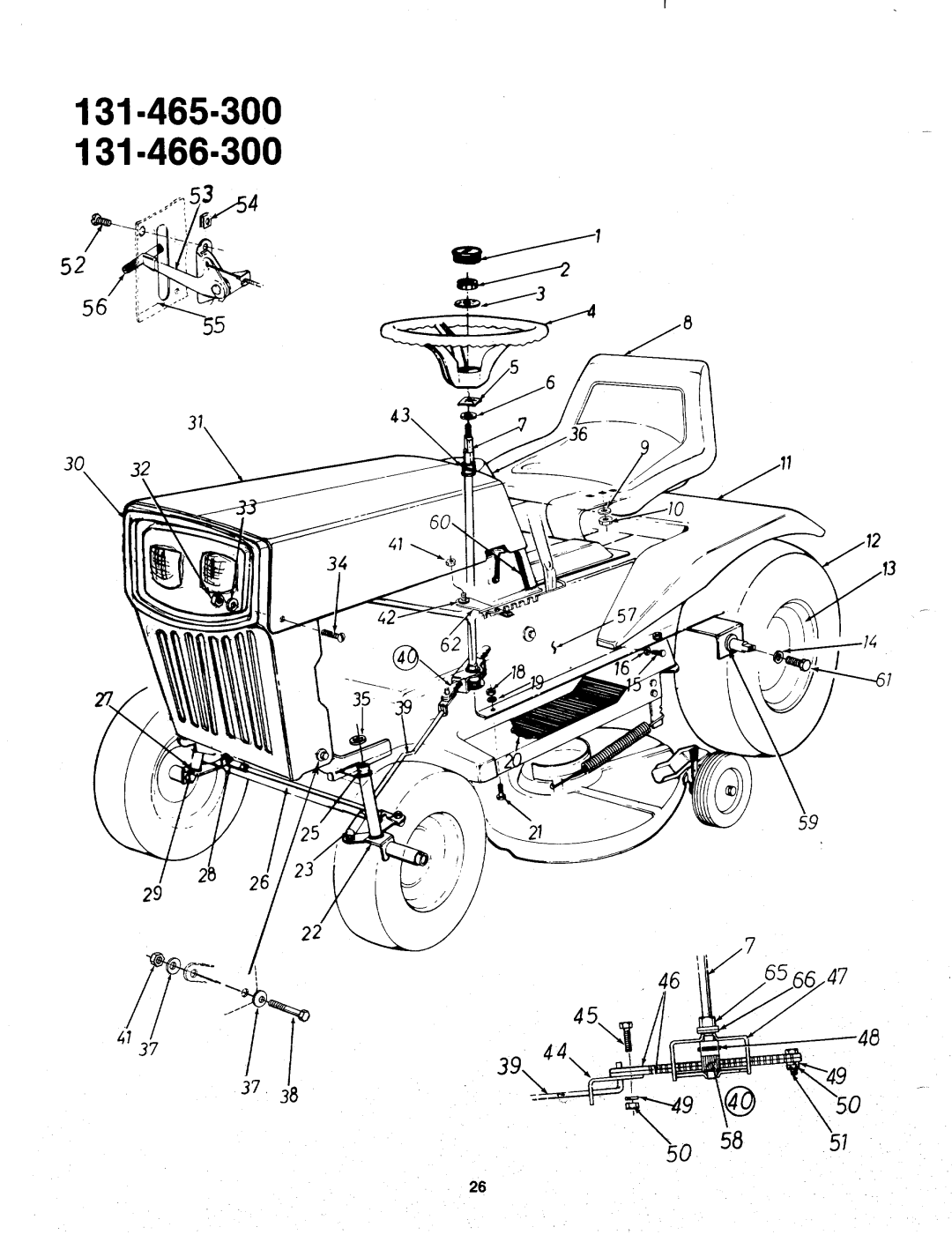 MTD 131-466A, 131-465A, 131-466-300, 131-465-300 manual 