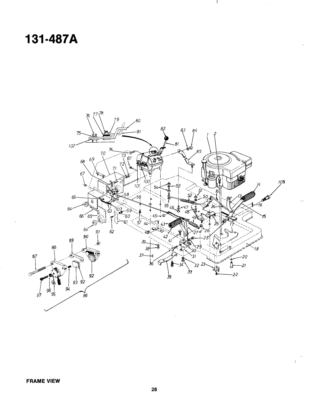 MTD 131-487A, 131-487-300 manual 