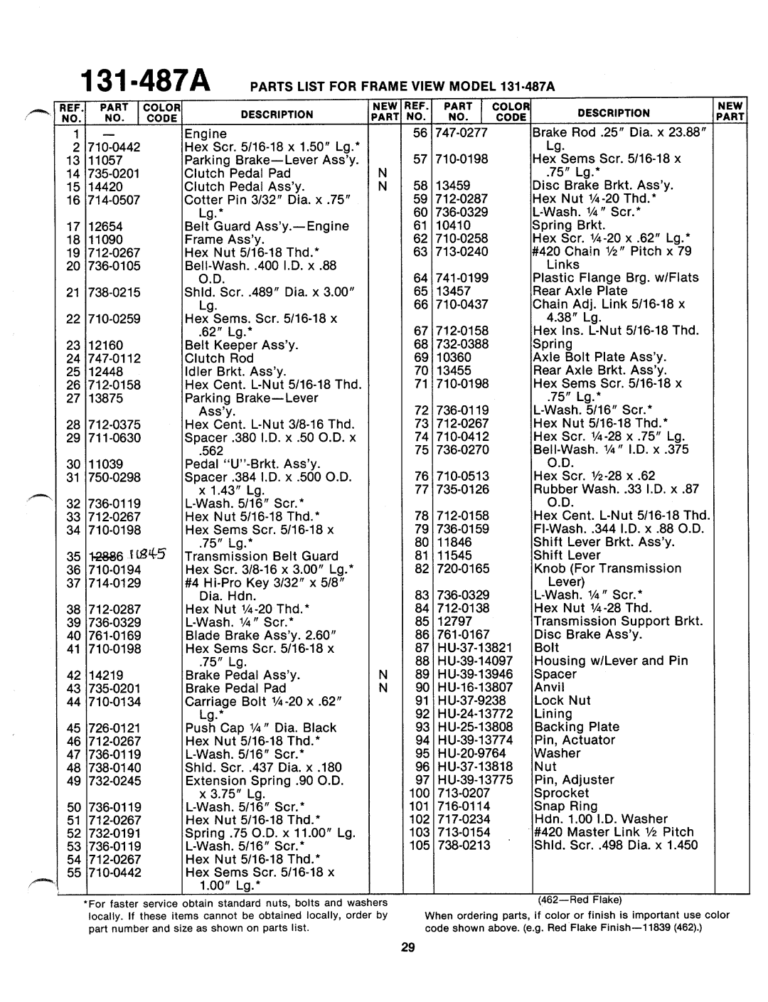 MTD 131-487-300, 131-487A manual 