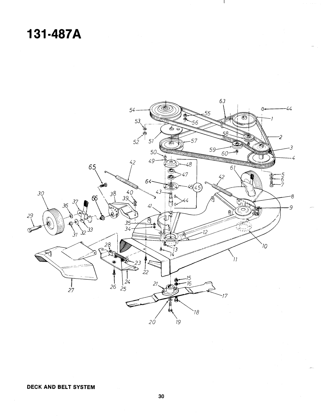 MTD 131-487A, 131-487-300 manual 