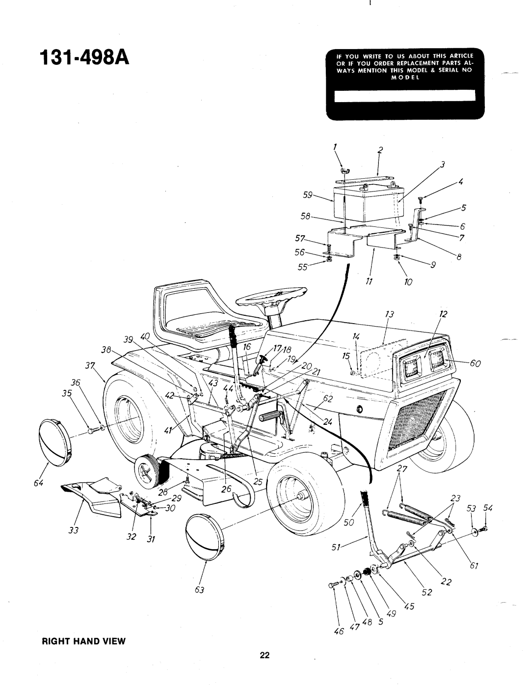 MTD 131-498A manual 