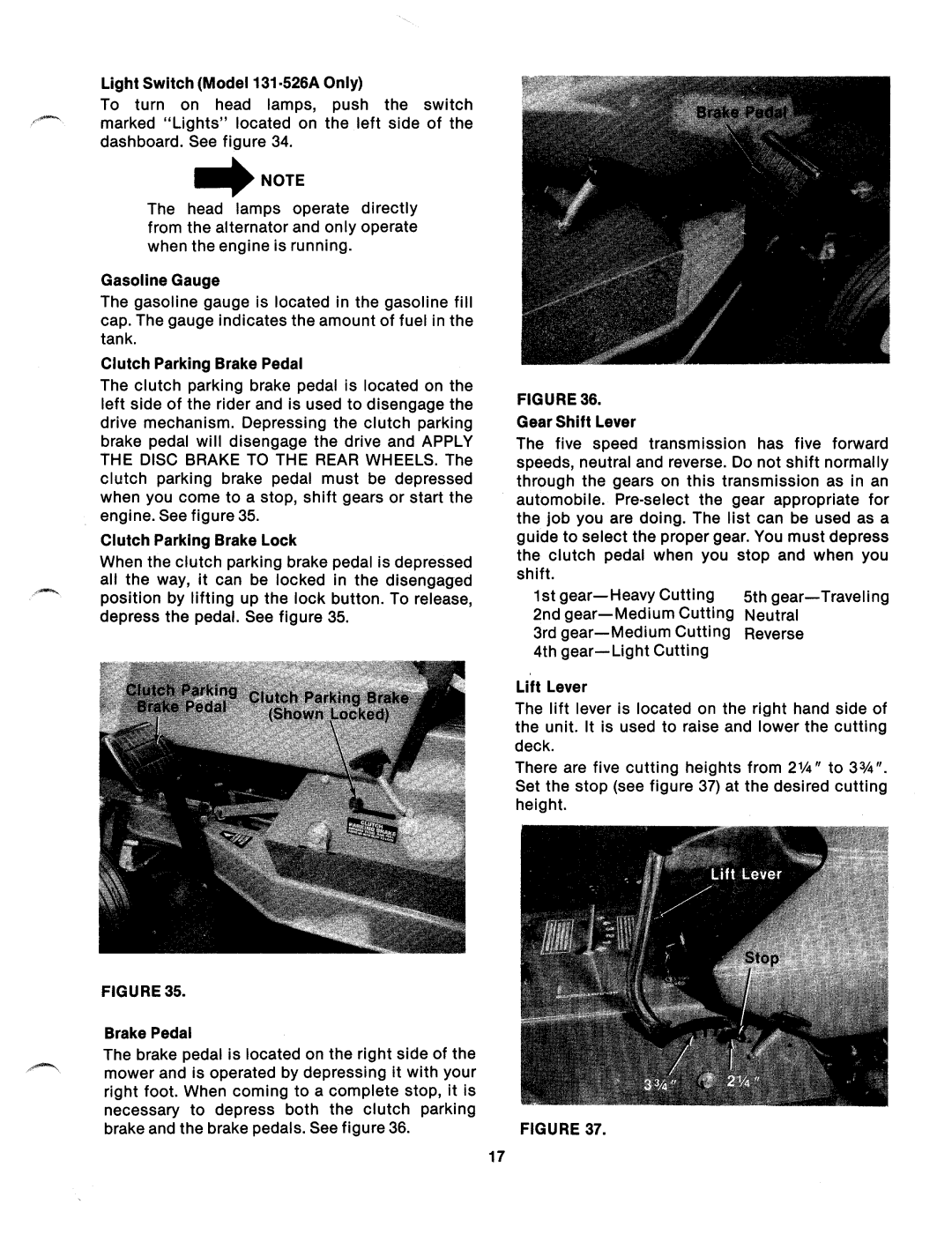 MTD 131-526A, 131-525A manual 