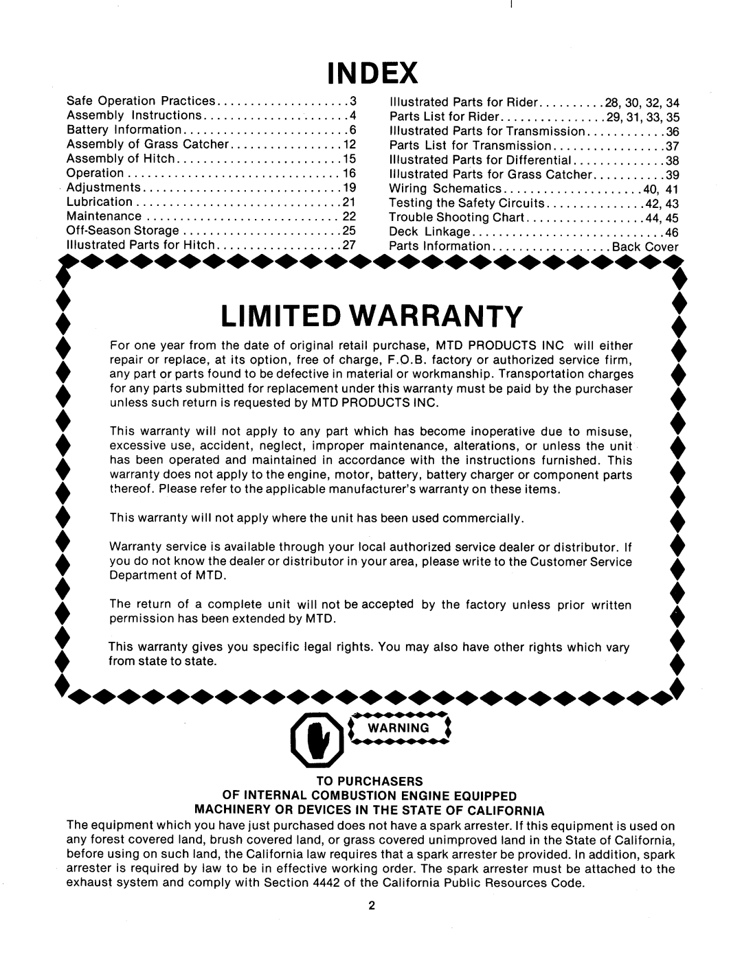 MTD 131-525A, 131-526A manual 