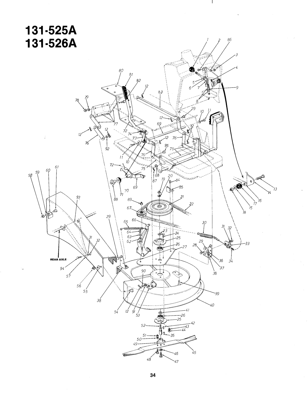 MTD 131-525A, 131-526A manual 