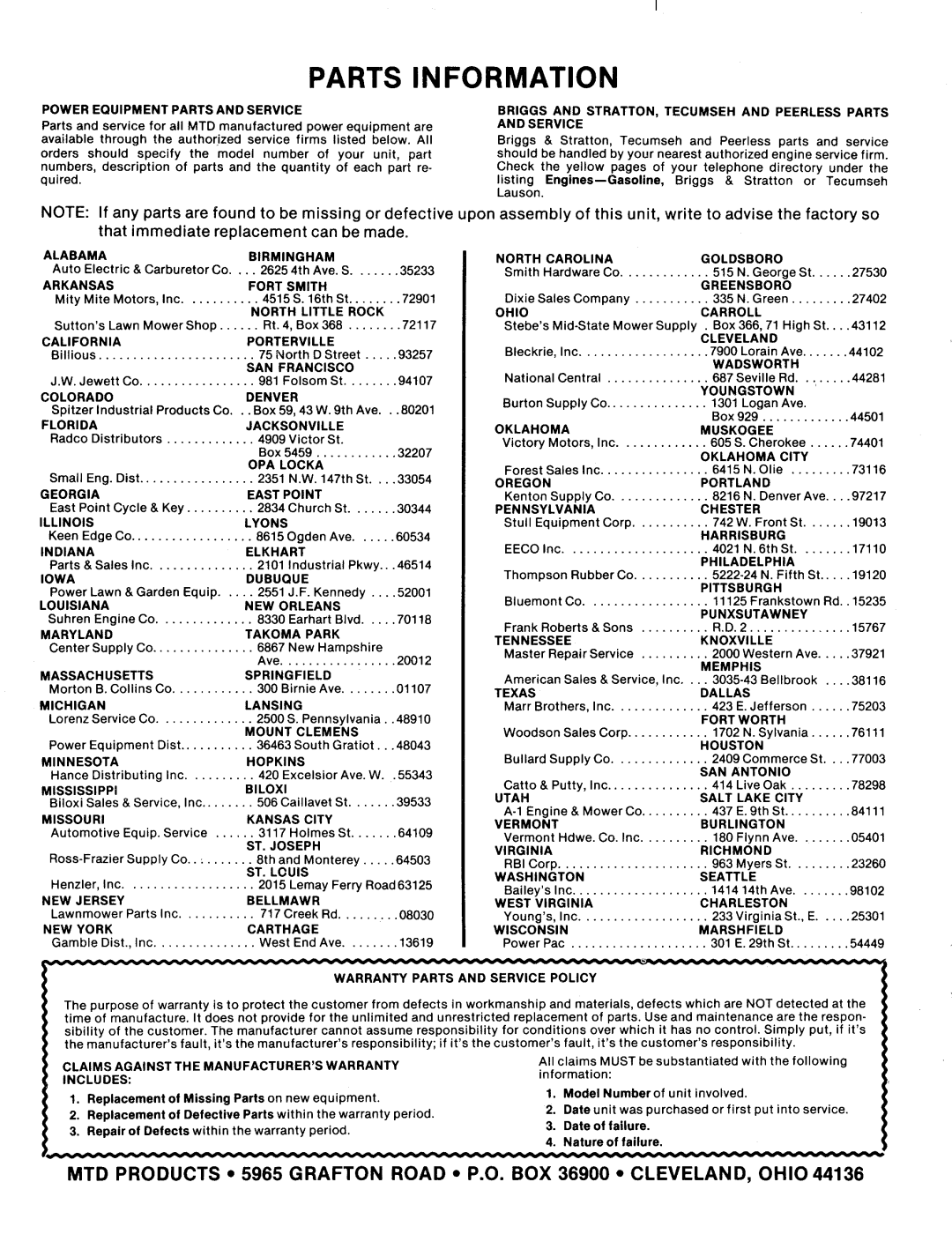 MTD 131-526A, 131-525A manual 