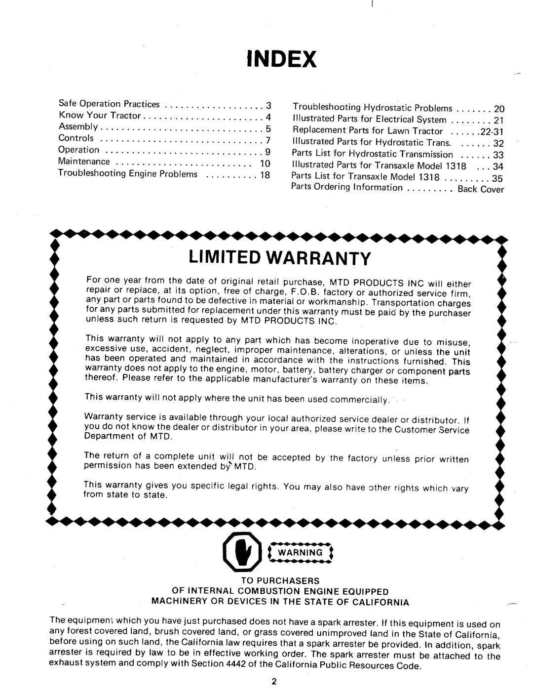 MTD 131-764A manual 