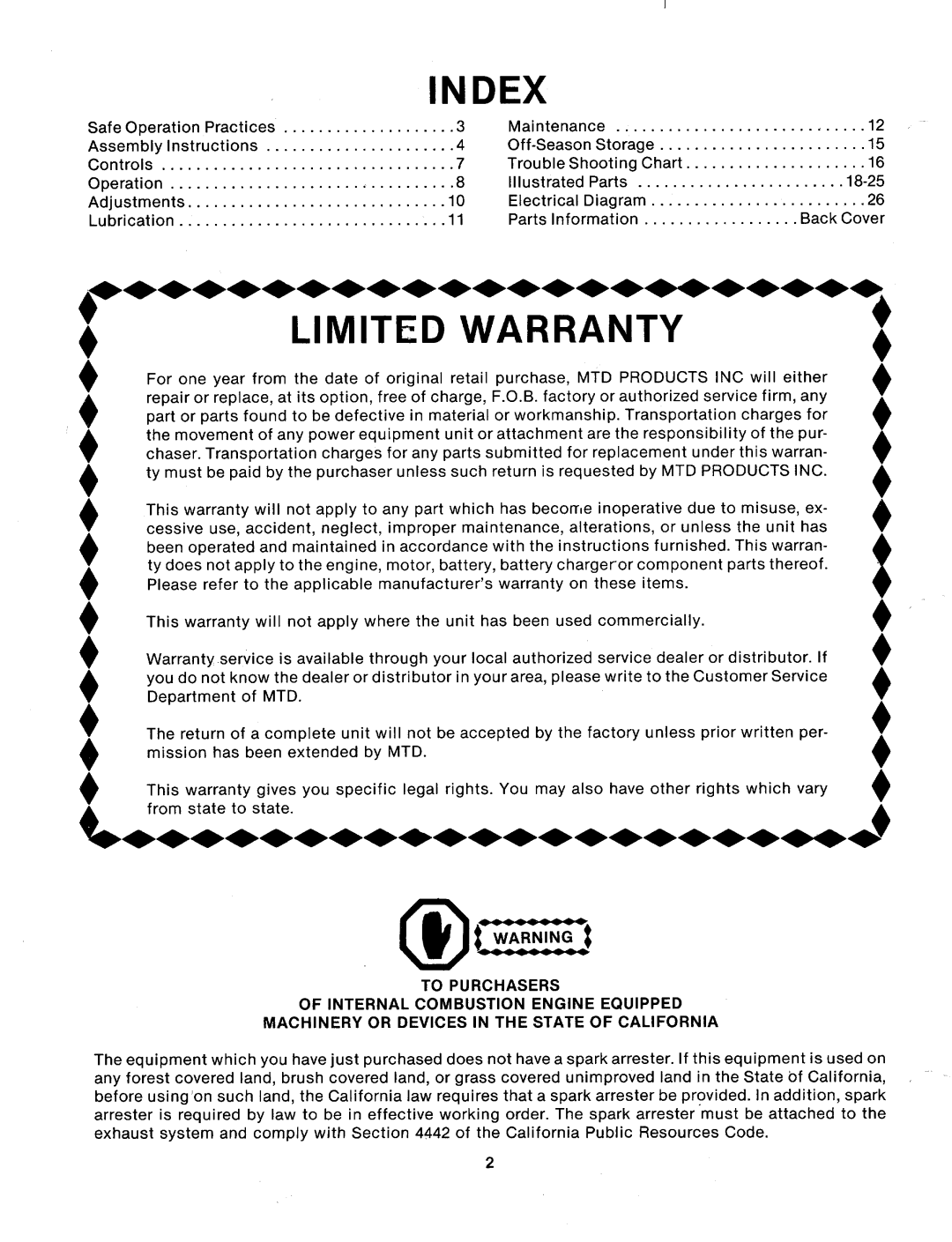 MTD 132-400-300, 132-400A manual 