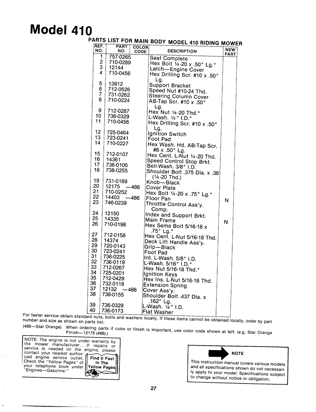 MTD 132-410A manual 