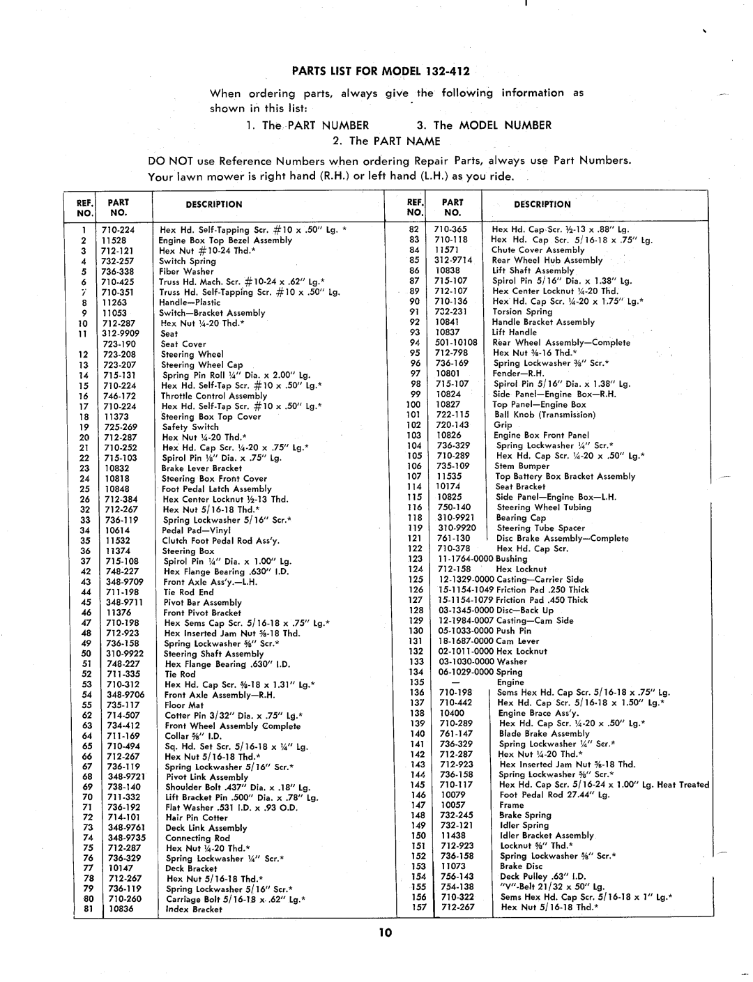 MTD 132-412 manual 