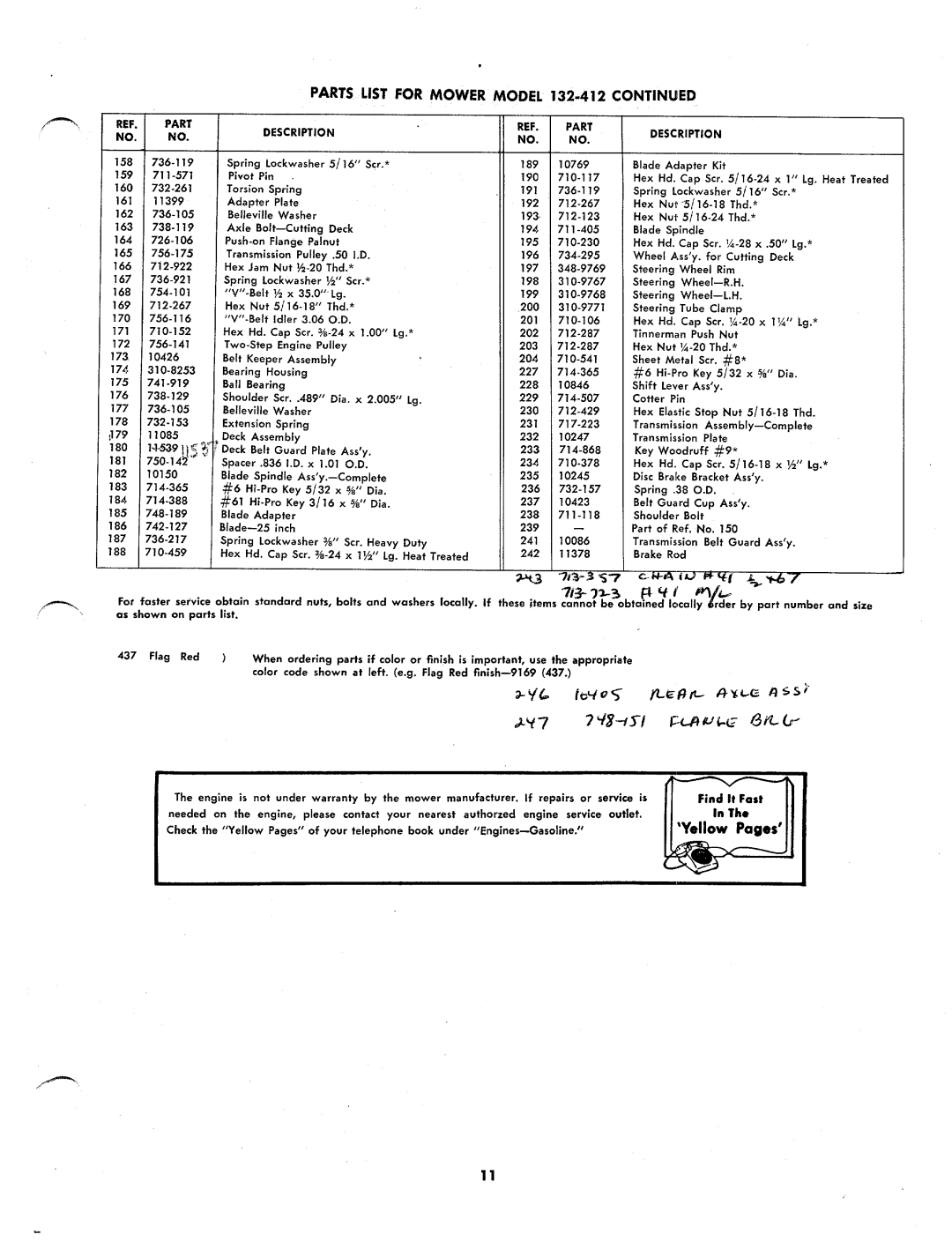 MTD 132-412 manual 