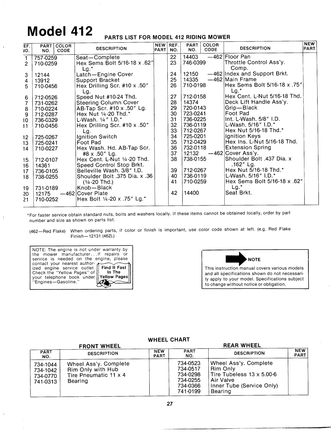 MTD 132-412A manual 