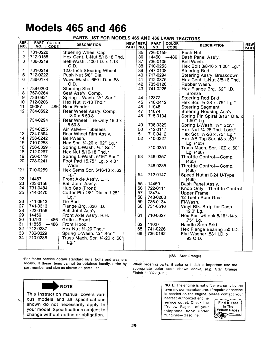 MTD 132-465A, 132-466A, 132-465-300, 132-466-300 manual 