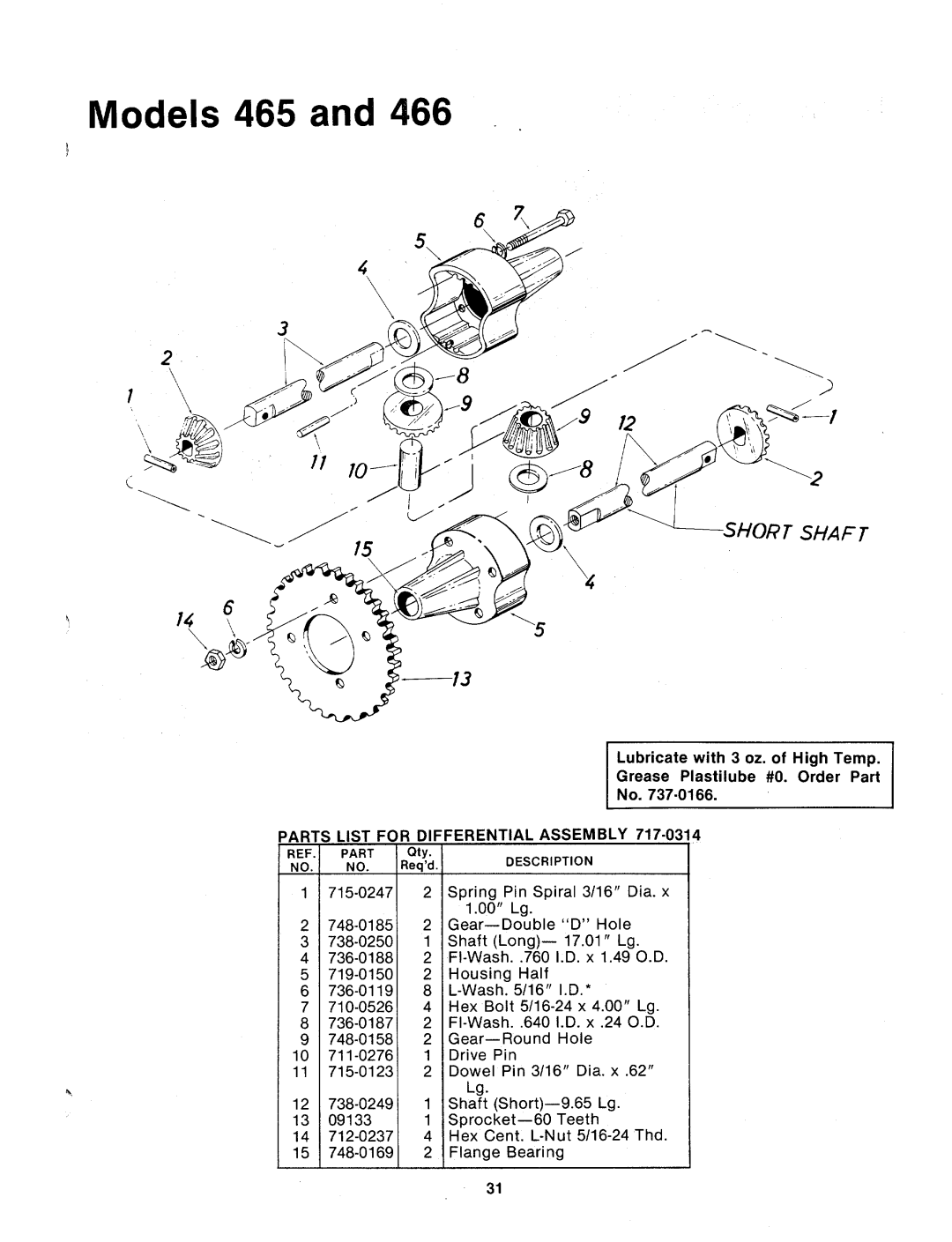 MTD 132-466-300, 132-466A, 132-465A, 132-465-300 manual 