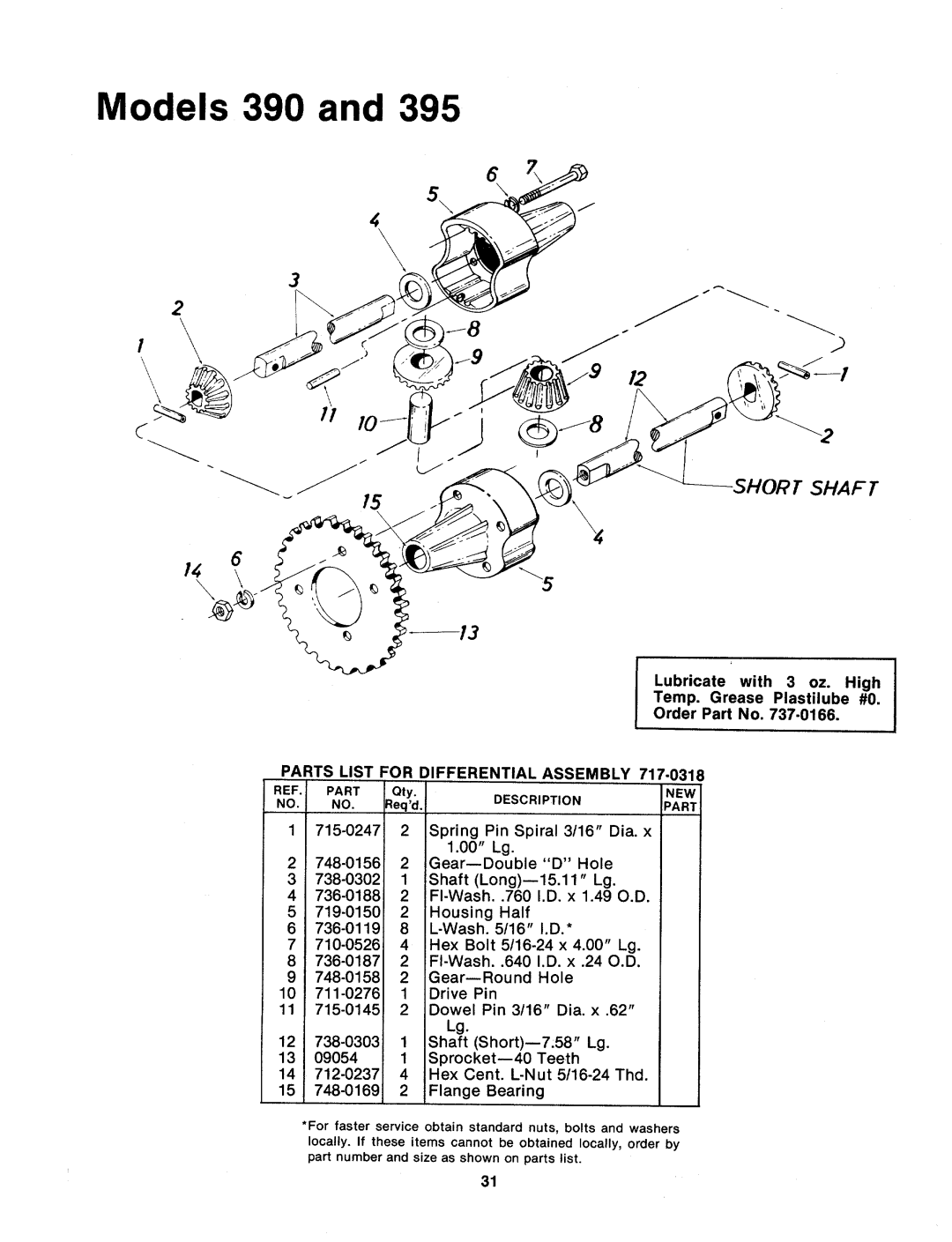 MTD 133-395A, 133-390A manual 