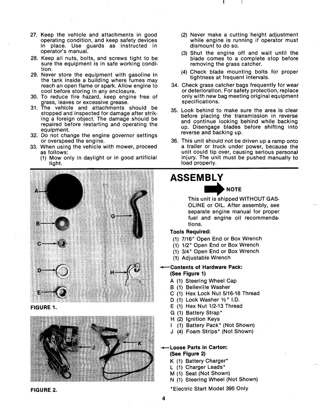 MTD 133-390A, 133-395A manual 