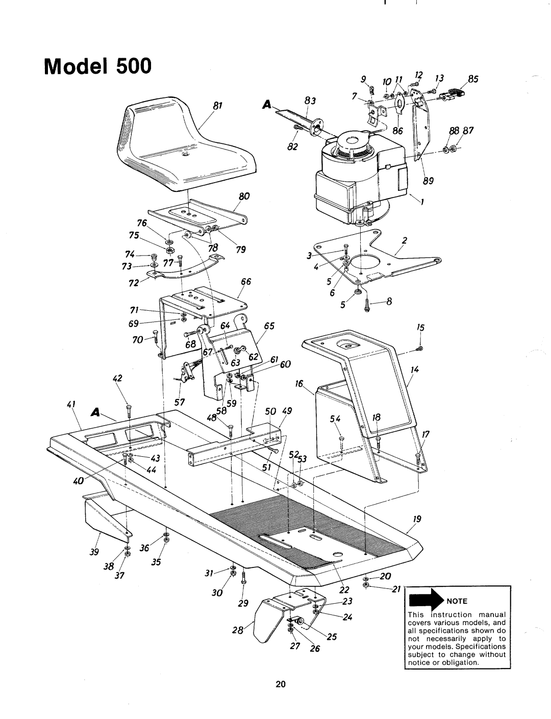 MTD 133-500A manual 