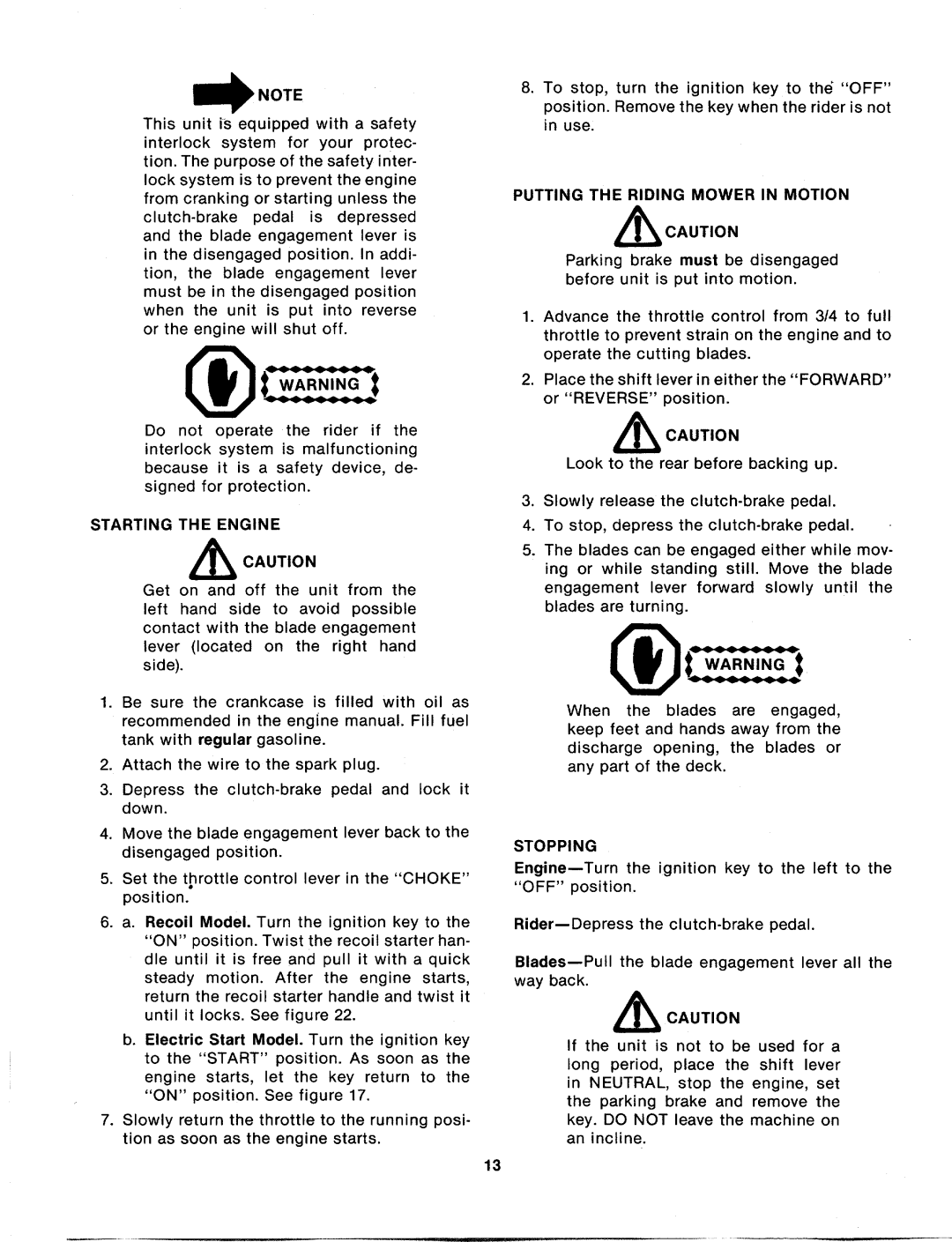 MTD 133-506A, 133-502A, 133-504A manual 