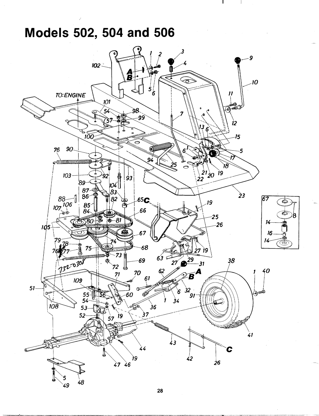 MTD 133-506A, 133-502A, 133-504A manual 