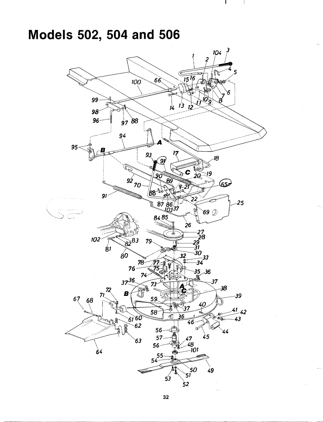 MTD 133-504A, 133-502A, 133-506A manual 