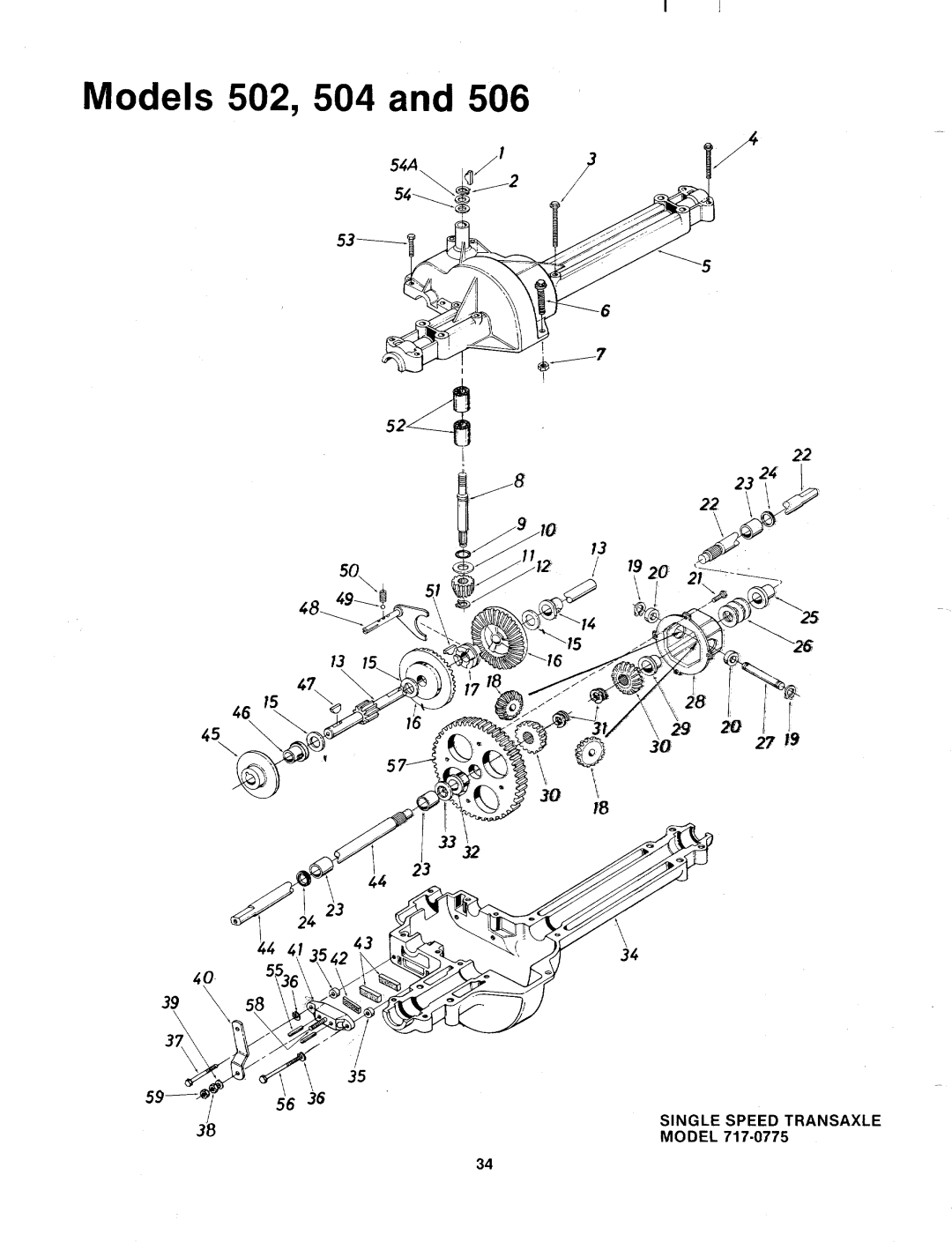 MTD 133-506A, 133-502A, 133-504A manual 