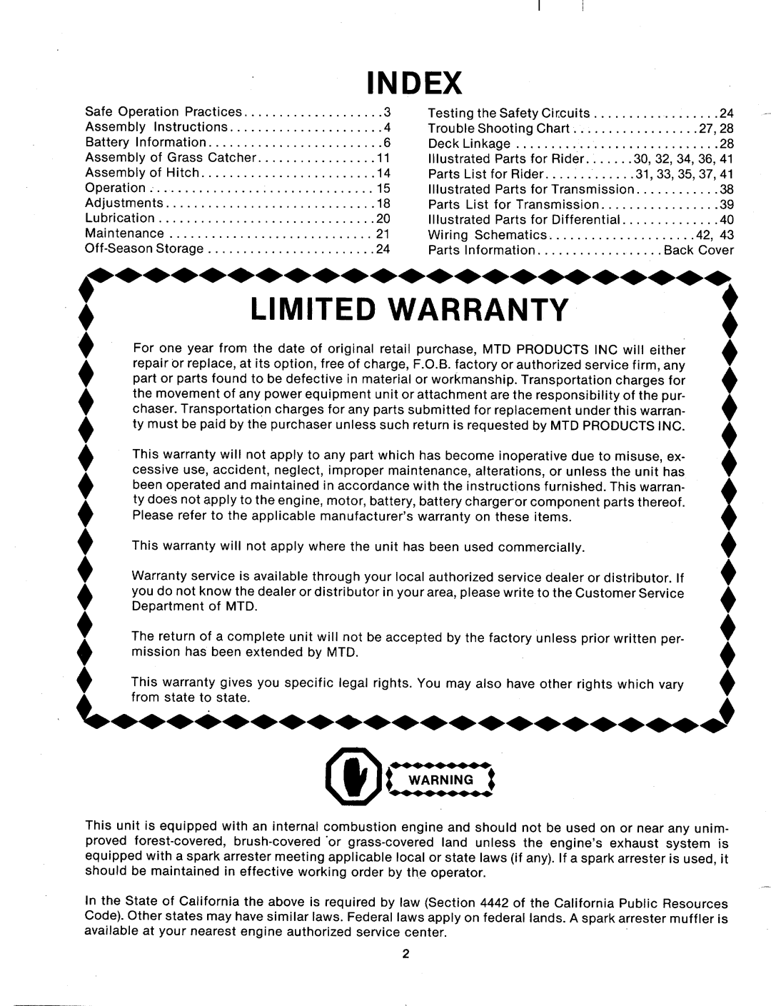 MTD 133-528A, 133-526A manual 