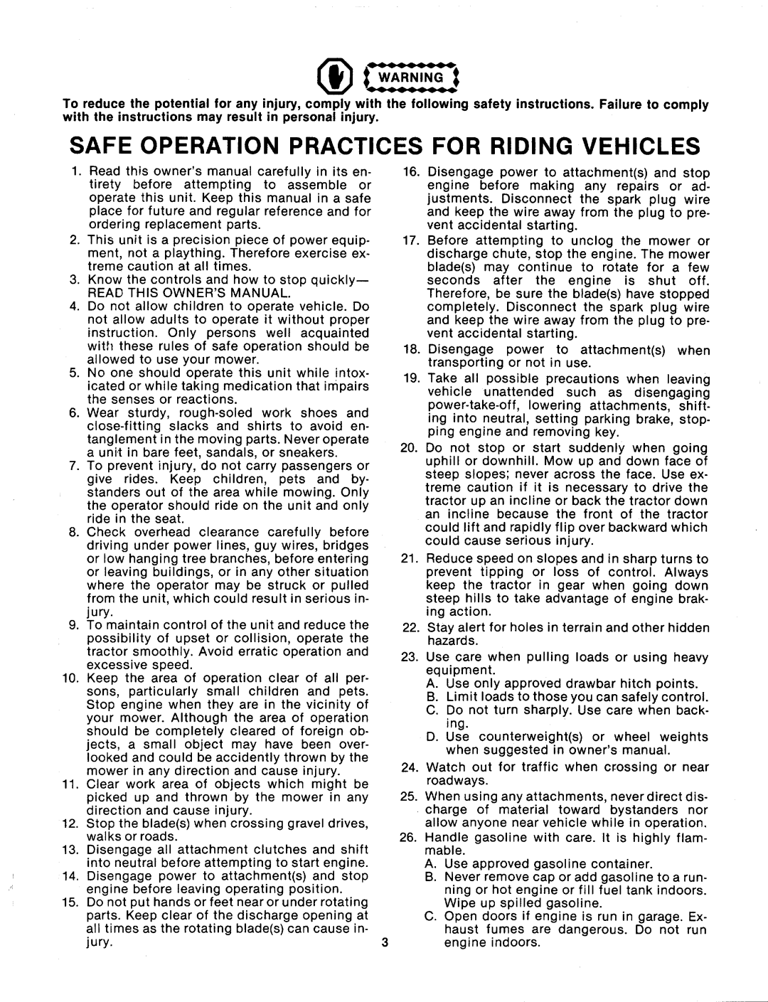 MTD 133-526A, 133-528A manual 