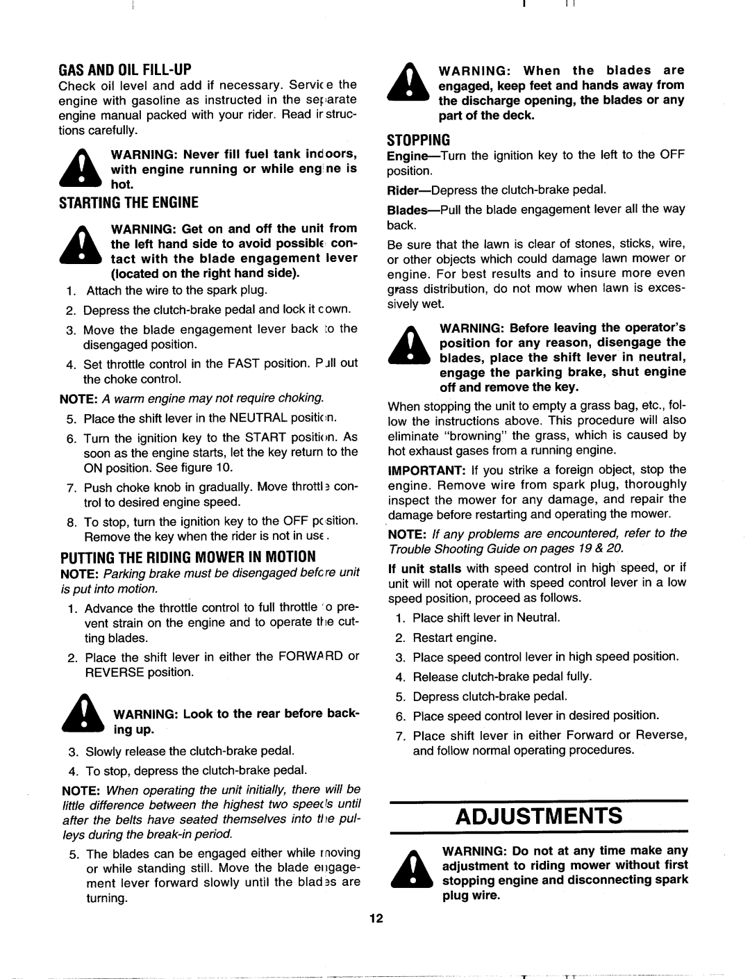 MTD 133I561F000, 133A560B00 manual 