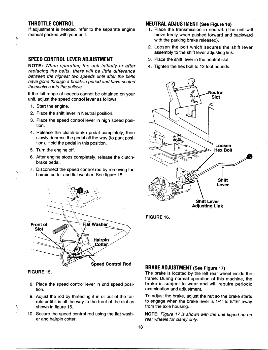 MTD 133A560B00, 133I561F000 manual 